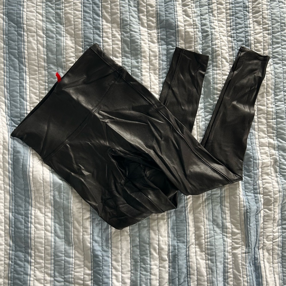 Spanx faux leather leggings